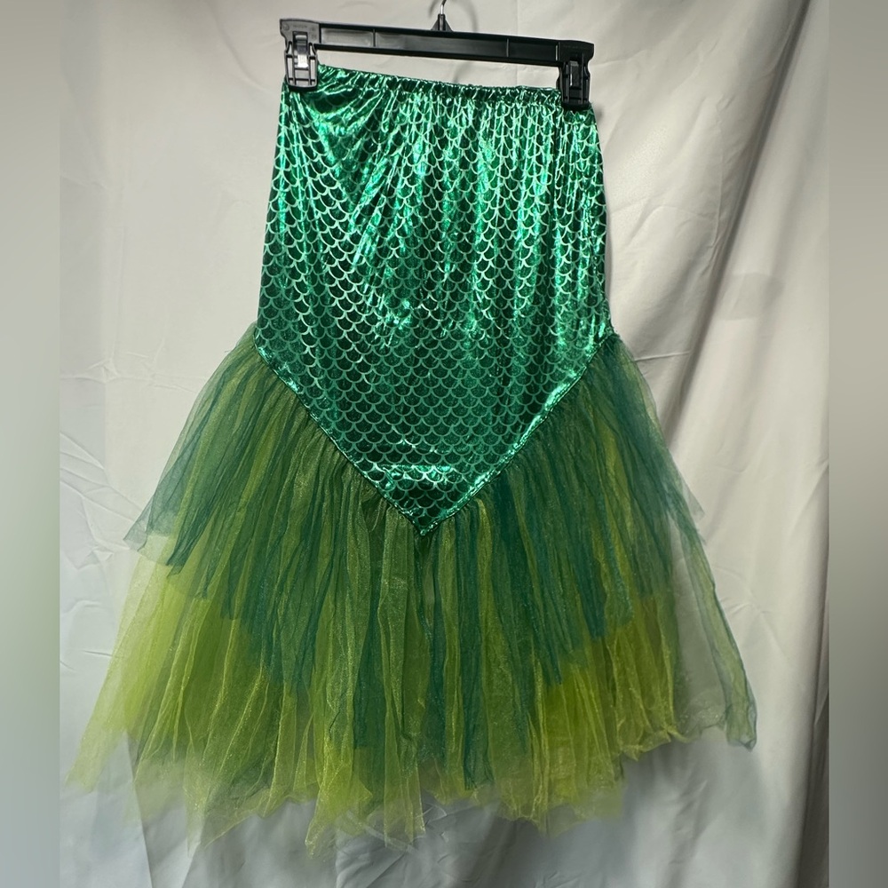 Mermaid Skirt Girls Kids Halloween Costume, Pretend Dress up Clothes